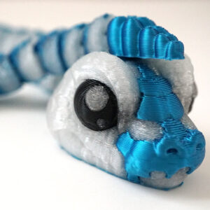 weiß/blaue Schlange