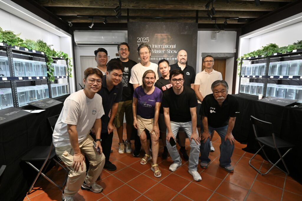 Gemeinsames Foto der Taiwan Pärchen Guppy Ausstellung 2025