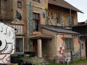 eine wunderschöne wandmalerei beim Areal